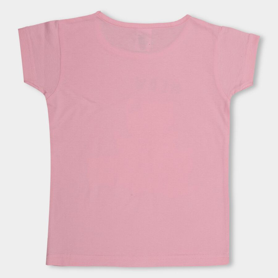 Girls' 100% Cotton T-Shirt , लाइलेक, large image number null