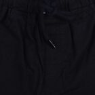 Infants' Navy Blue Regular Fit Drawstring Half Pant, Navy Blue, small