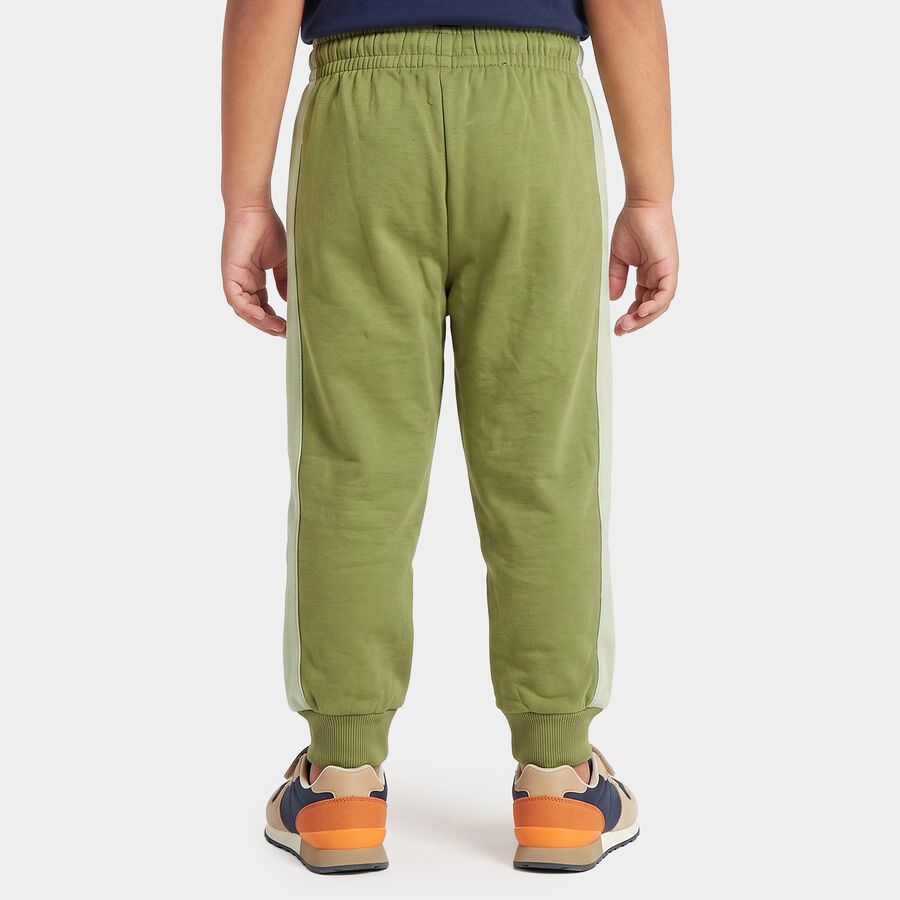 Boys Olive Green Jogger Slogan Print Pyjama, ओलिव, large