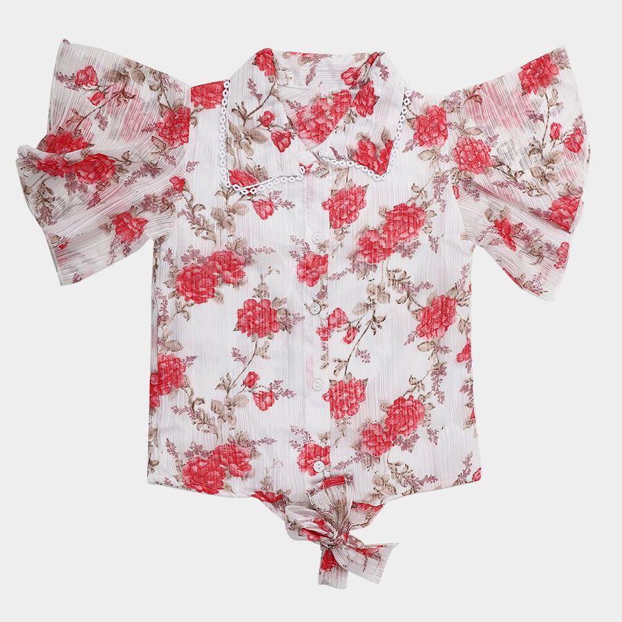 Girls' T-Shirt, White, large image number null