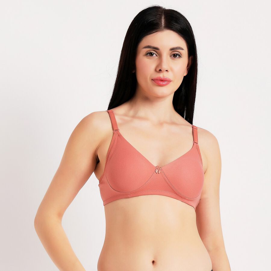 Ladies' Non-Padded Bra, Pink, large image number null