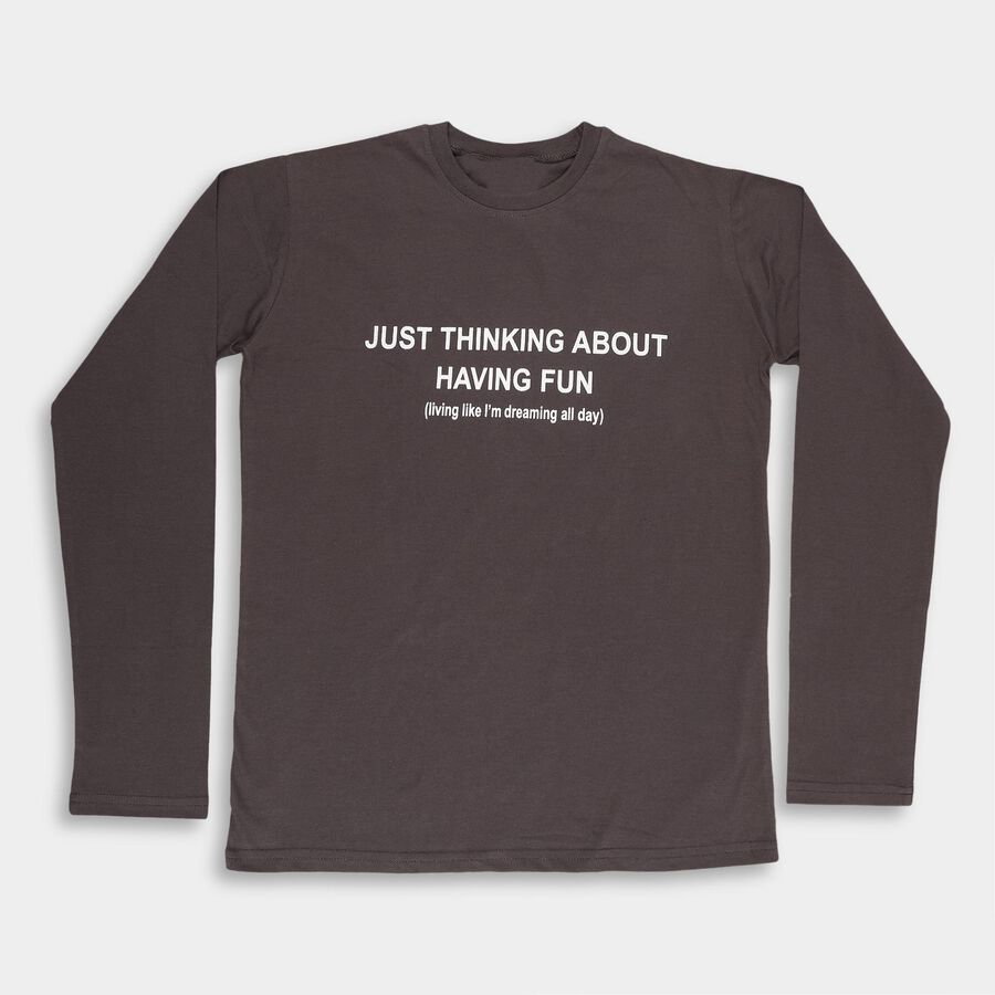 Boys' T-Shirt, चारकोल, large image number null