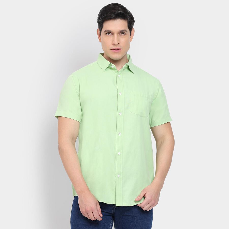 Men's Casual Shirt, Light Green, large image number null