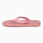 Women's Soft Pink Rubber Butterfly Flip-Flops, गुलाबी, small