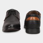Men's Jet Black Lace-Up Formal Shoes, Black, small