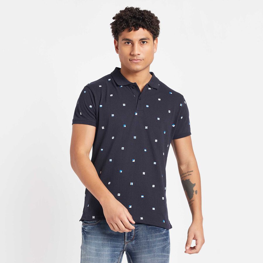 Polo T- Shirt, नेवी ब्लू, large image number null