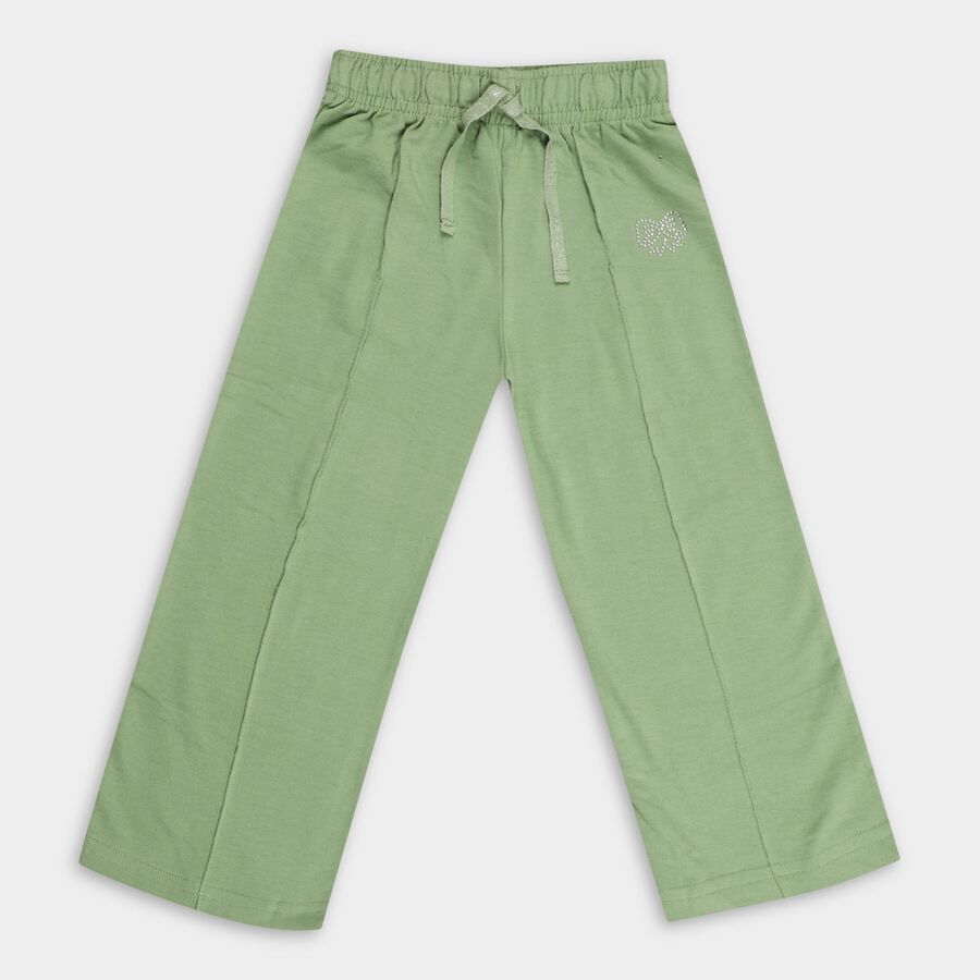 Girls' Pyjama, हल्का हरा, large image number null