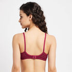 Full Lace Non-Padded Bra, Maroon, small image number null