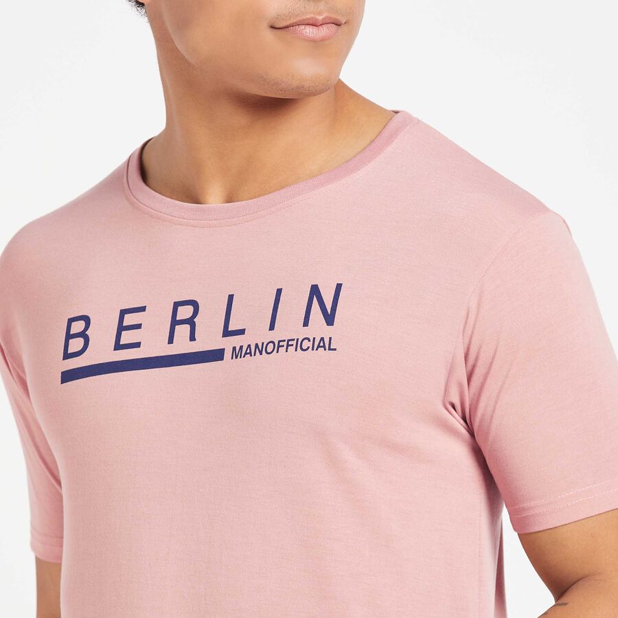 Round Neck T-Shirt, Light Pink, large image number null