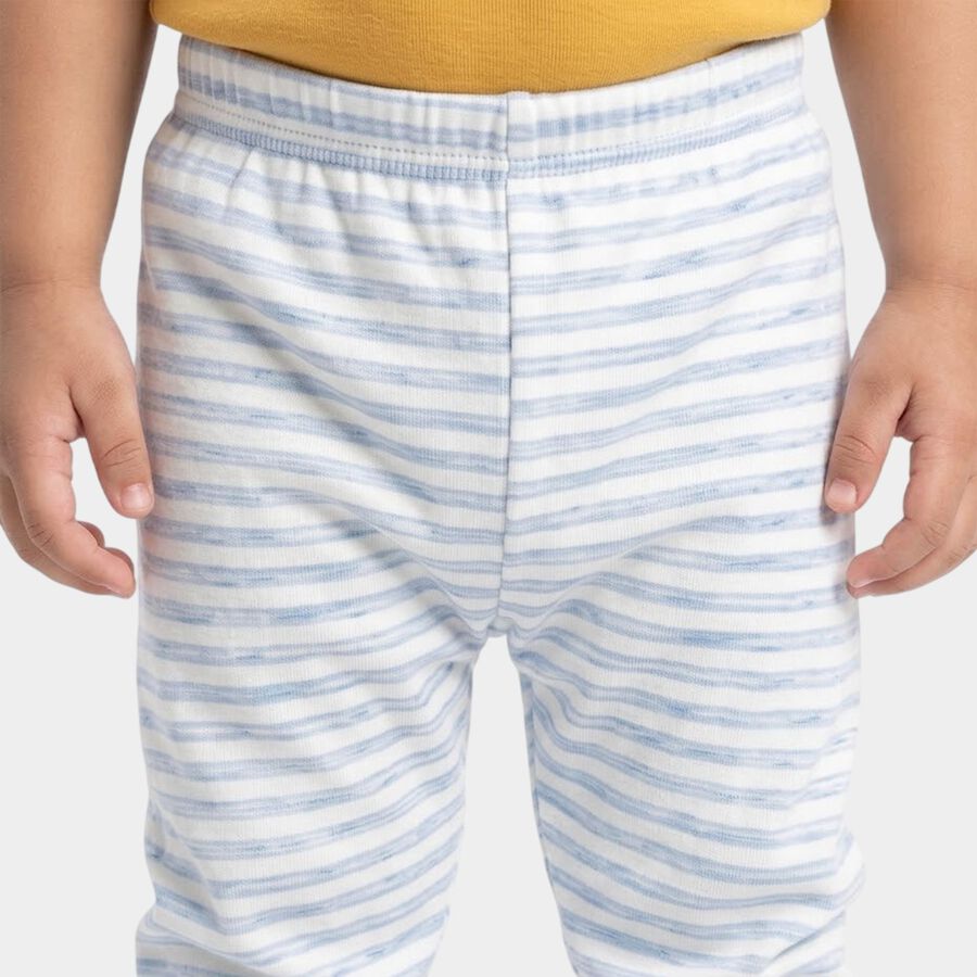 Infants' Light Blue Jogger Striped Pyjama, हल्का नीला, large
