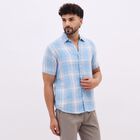 Men's Light Blue Classic Casual Shirt, Light Blue, small