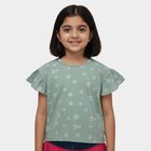 Girls' T-Shirt, हल्का हरा, small