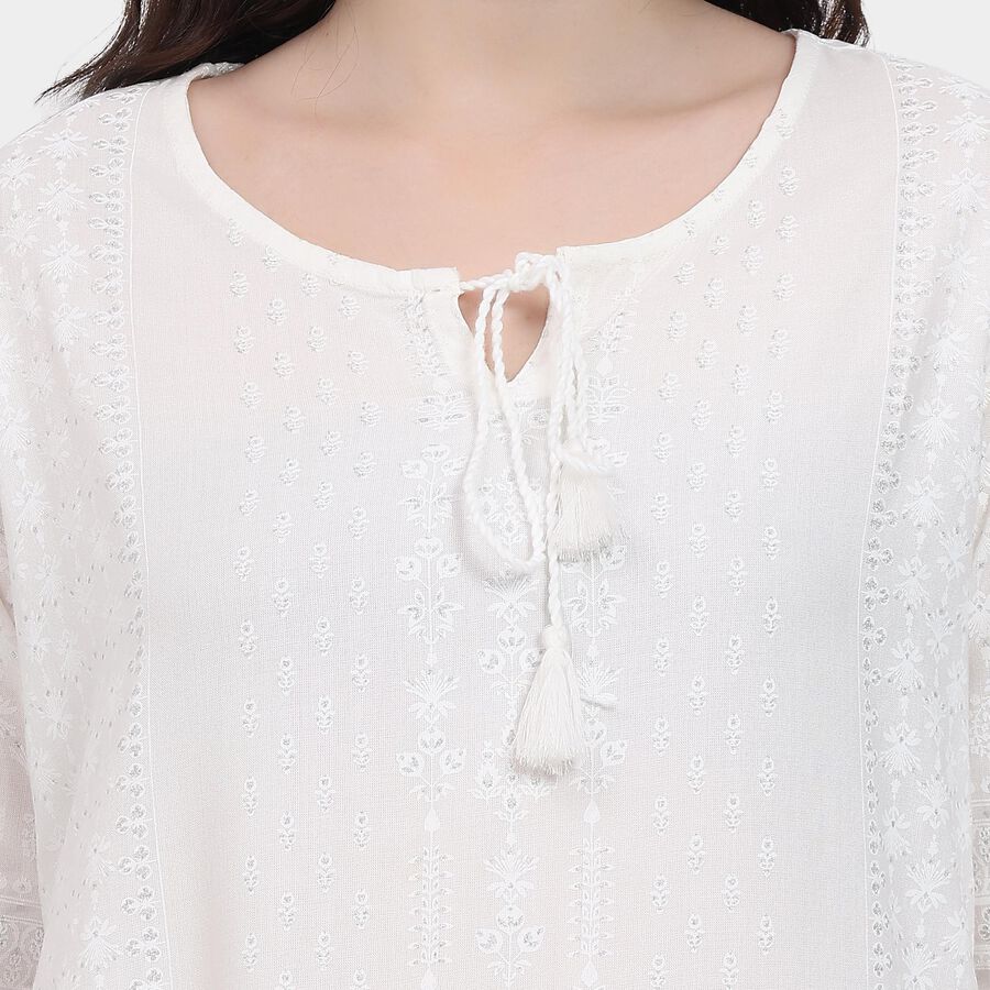 Ladies' Kurta, White, large image number null