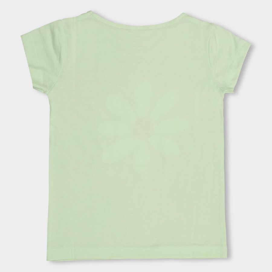 Girls' T-Shirt, हल्का हरा, large image number null