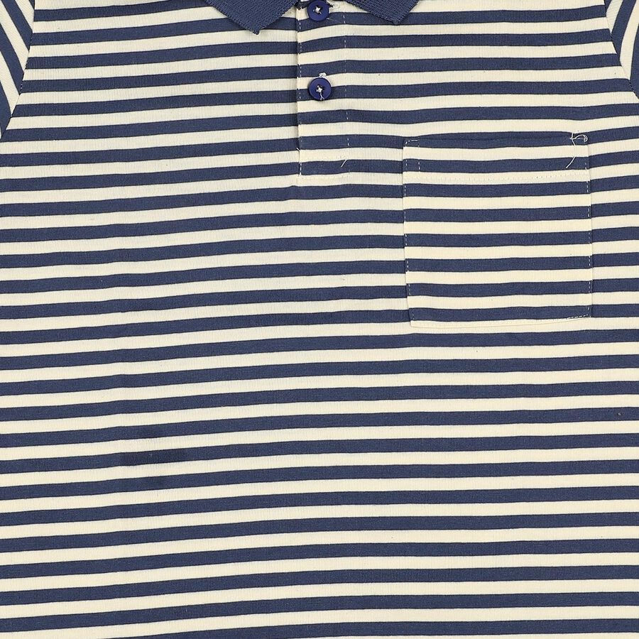 Boys Navy Blue Crew Neck Casual T-Shirt, Navy Blue, large