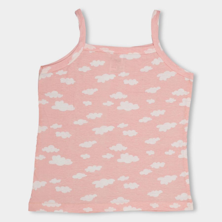 Girls' 100% Cotton Vest, Off White, large image number null