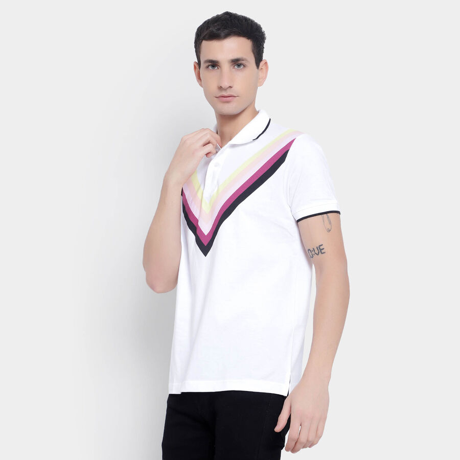 Cotton Polo Shirt, सफ़ेद, large image number null