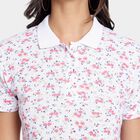 Ladies' Cotton Polo T-Shirt, ऑफ व्हाइट, small image number null