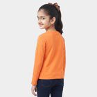 Girls Coral Round Neck Regular Top, मूँगा (कोरल), small