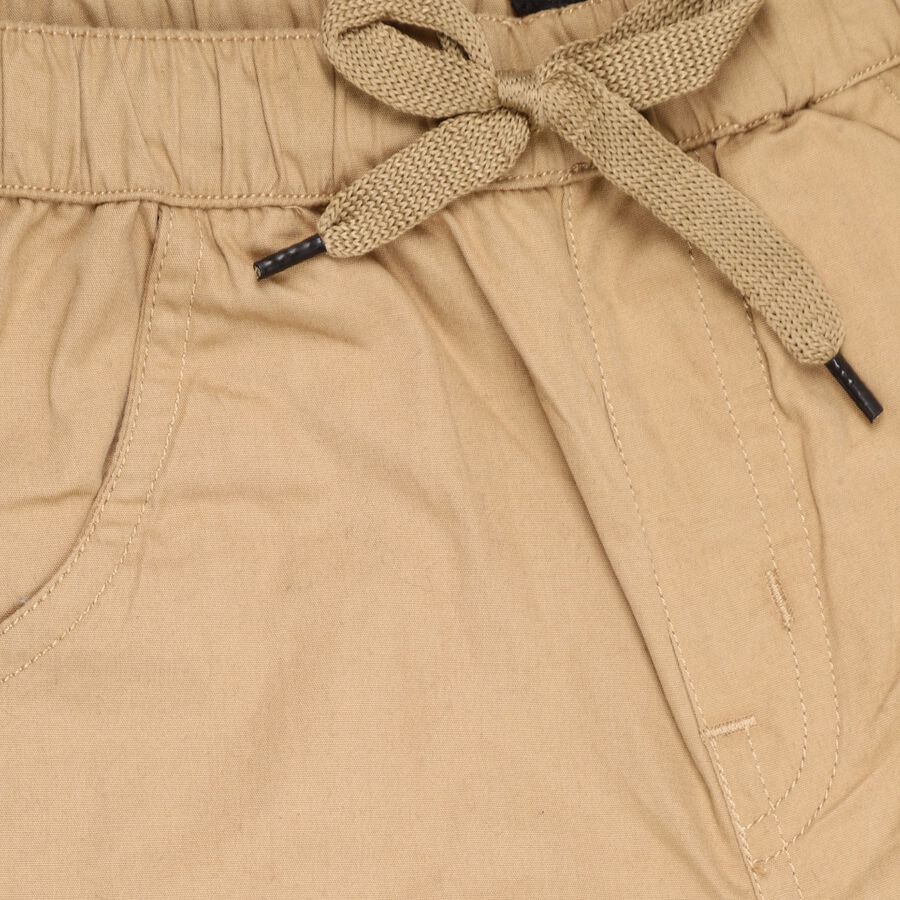 Boys'100% Cotton Trousers, Khaki, large image number null