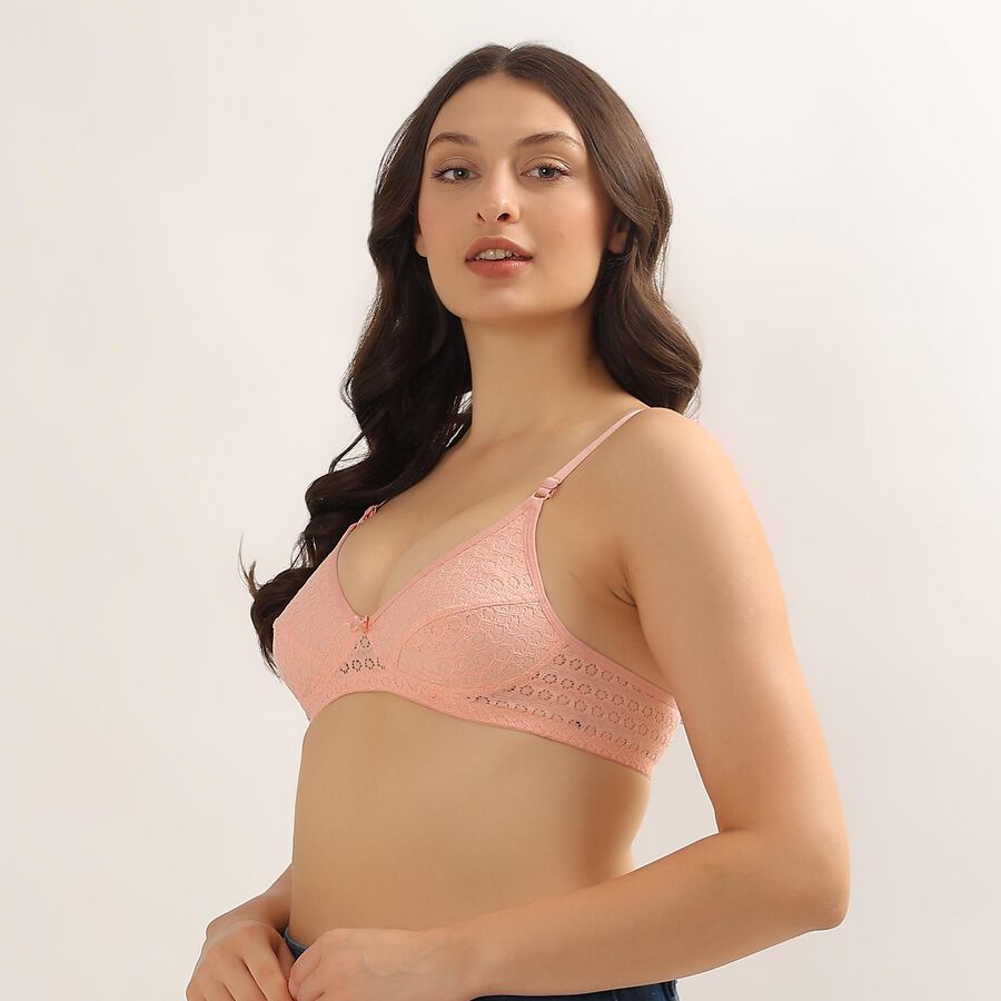 Ladies' Basic Bra , Peach, large image number null