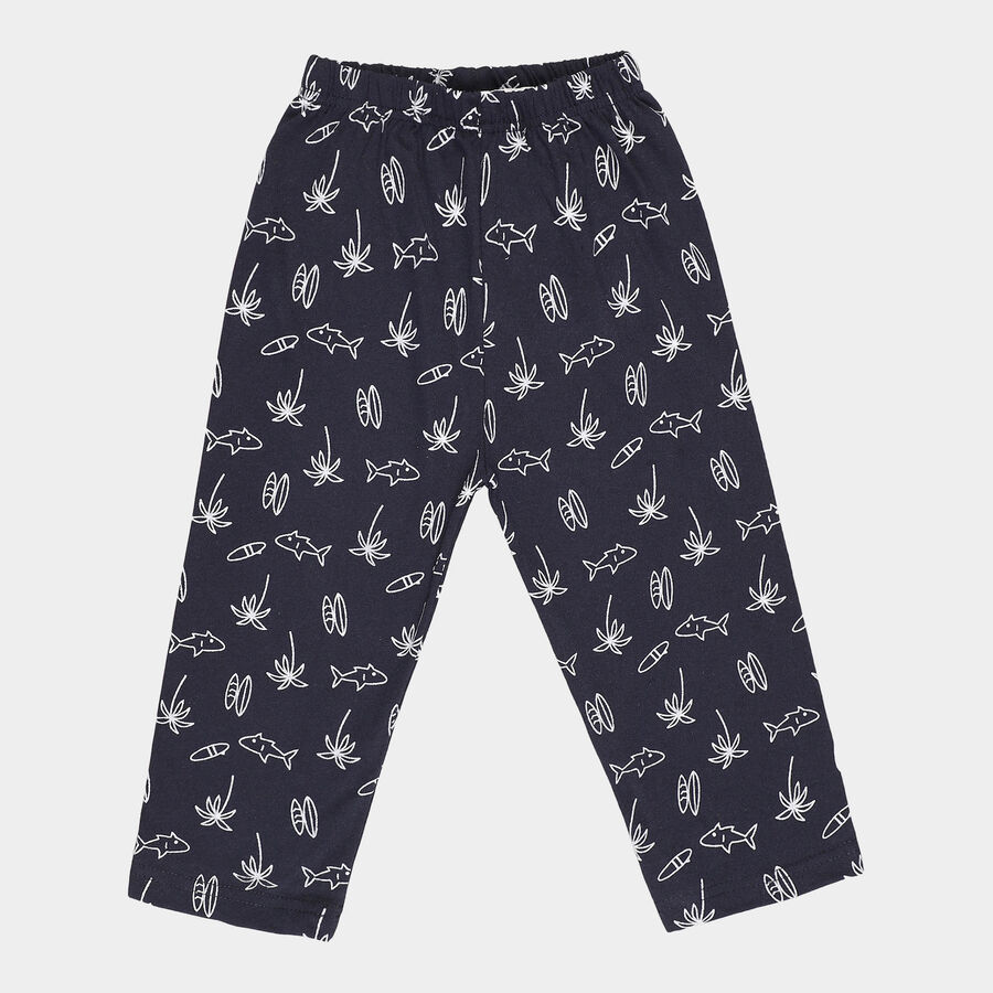 Boys All Over Print Pyjama, Navy Blue, large image number null
