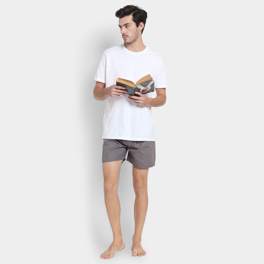 Men's 100% Cotton Boxers , गहरा ग्रे, large image number null