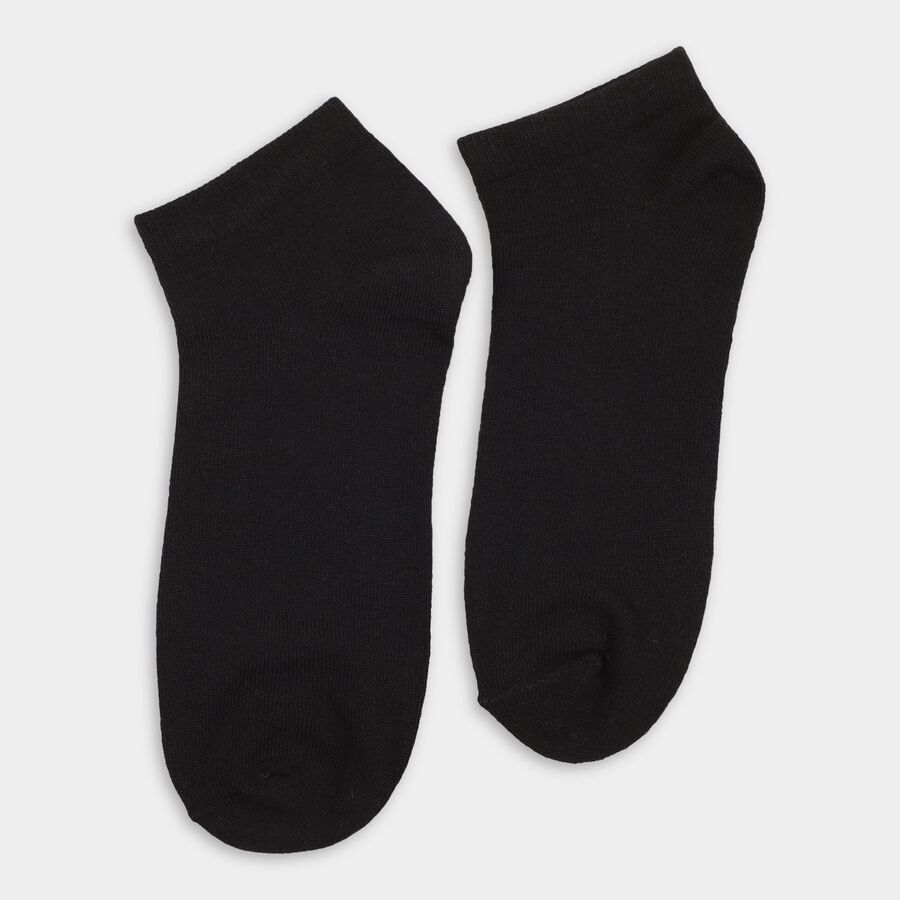 Men's Socks (Pack of 3), Black, large