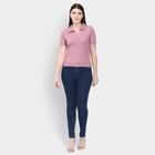 Ladies' Polo T-Shirt, Pink, small