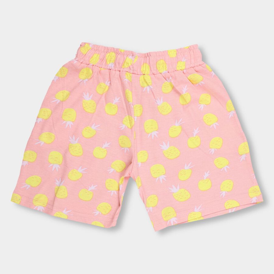 Girls' 100% Cotton Shorts , Pink, large image number null