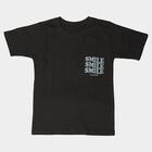 Boys' Half Sleeves T-Shirt, Charcoal, small