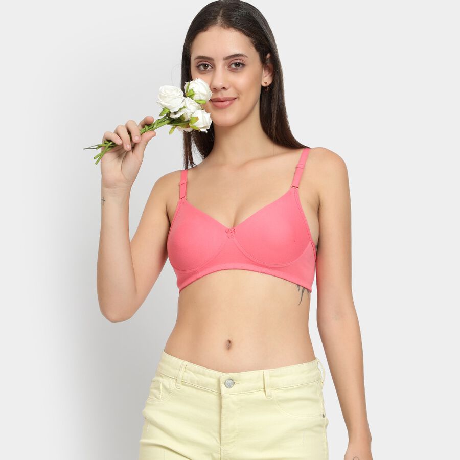 Ladies' Non-Padded Bra, Coral, large image number null