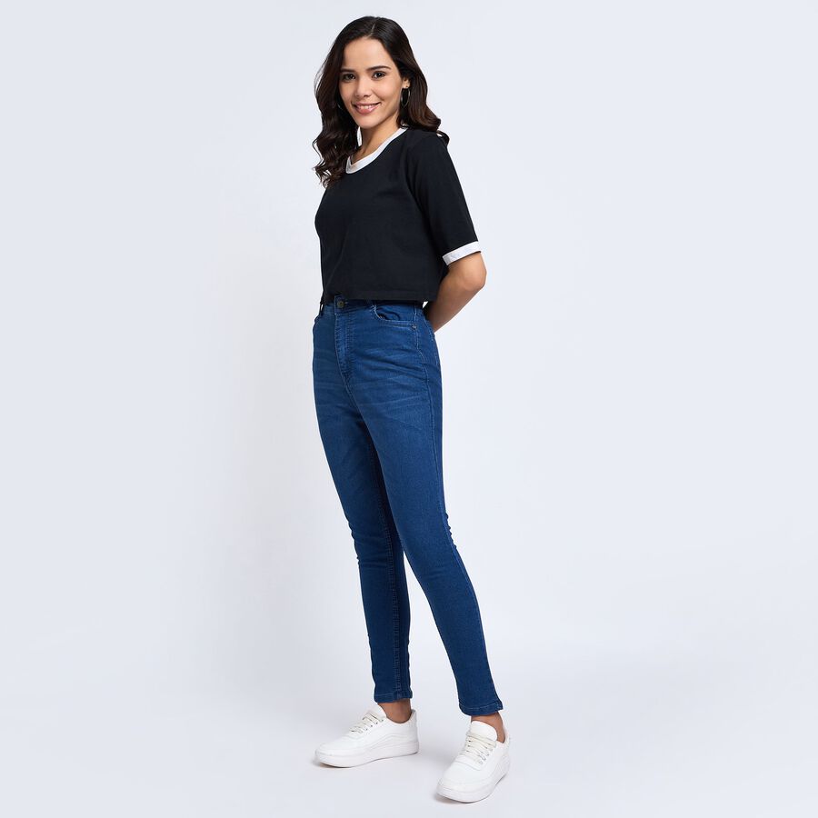 Ladies' Jeans , Dark Blue, large image number null