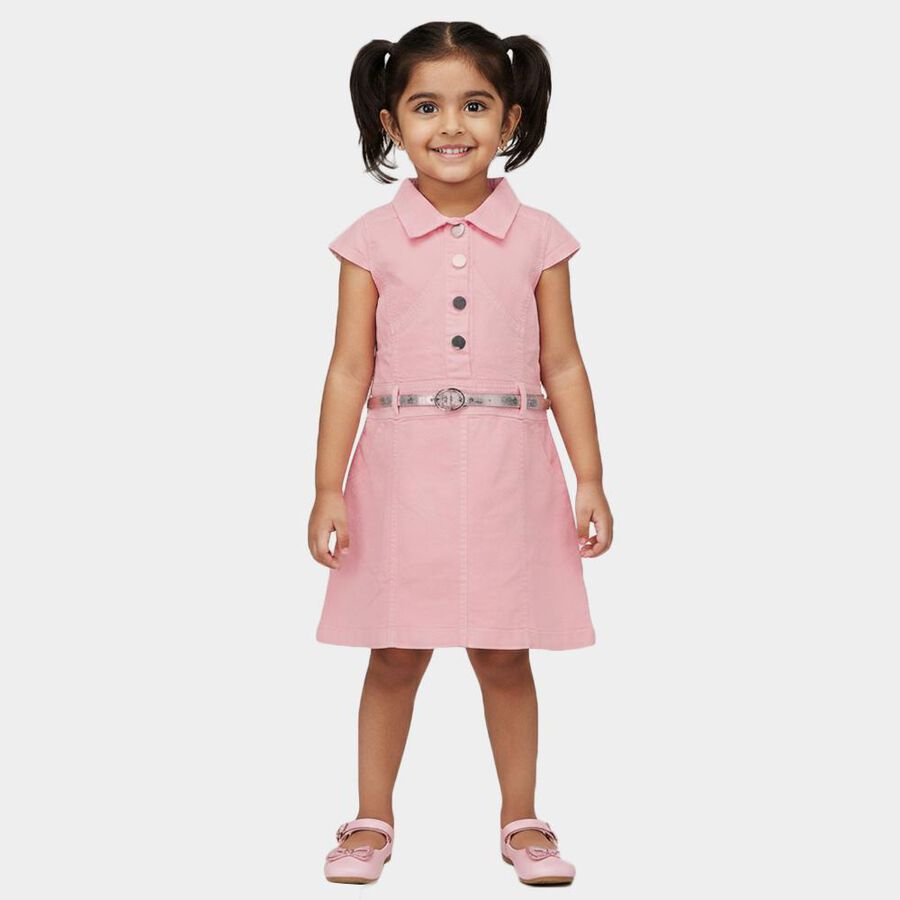 Girls' Frock, Light Pink, large