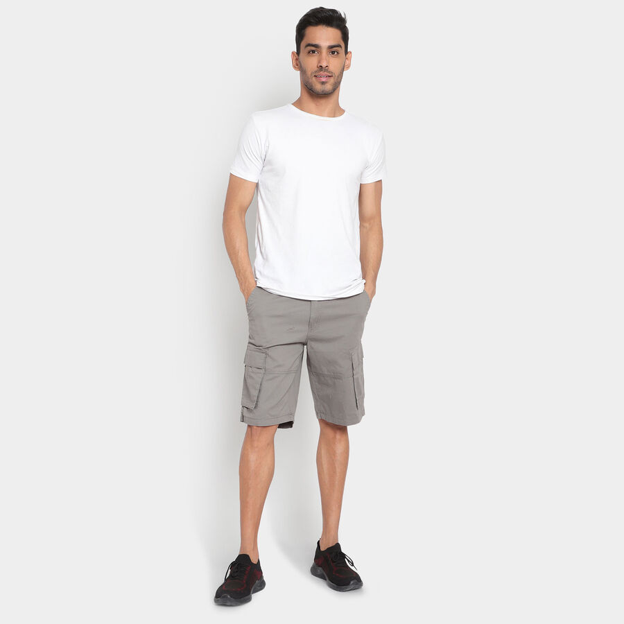 Cotton Printed Bermuda, Light Grey, large image number null