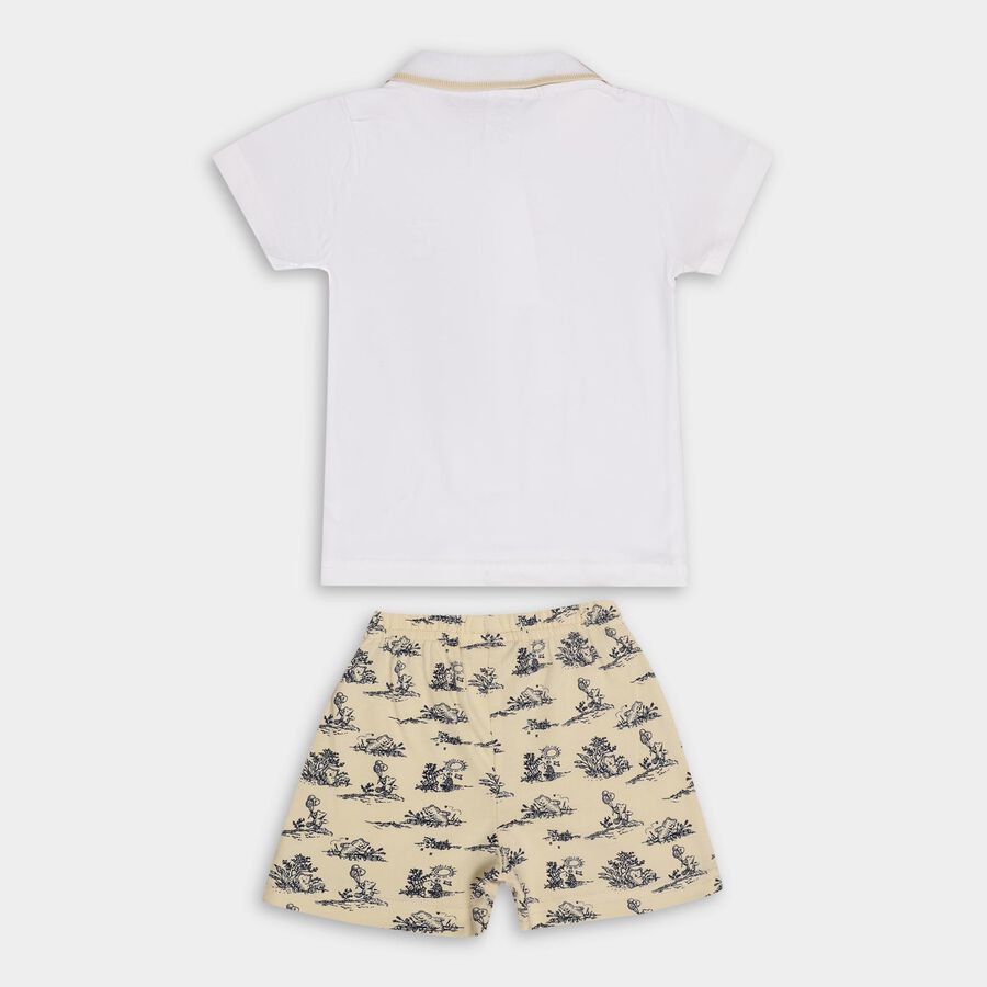 Infants' 100% Cotton Baba Suit, Beige, large image number null