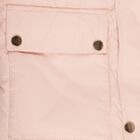 Girls' Light Pink High Neck Quilted Jacket, Light Pink, small image number null