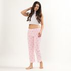 Women's Pink Regular Fit Solid Pyjama, हल्का गुलाबी, small