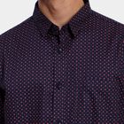 Men's 100% Cotton Casual Shirt, नेवी ब्लू, small image number null