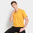 Printed Polo Shirt, Mustard, small image number null