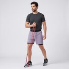 Men's Mid Blue Regular Fit Sports Shorts, मध्यम नीला, small