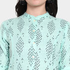 Cotton Printed Kurta, Light Green, small image number null