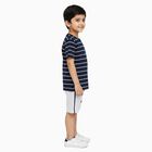 Boys' Knit Baba Suit, Navy Blue, small image number null