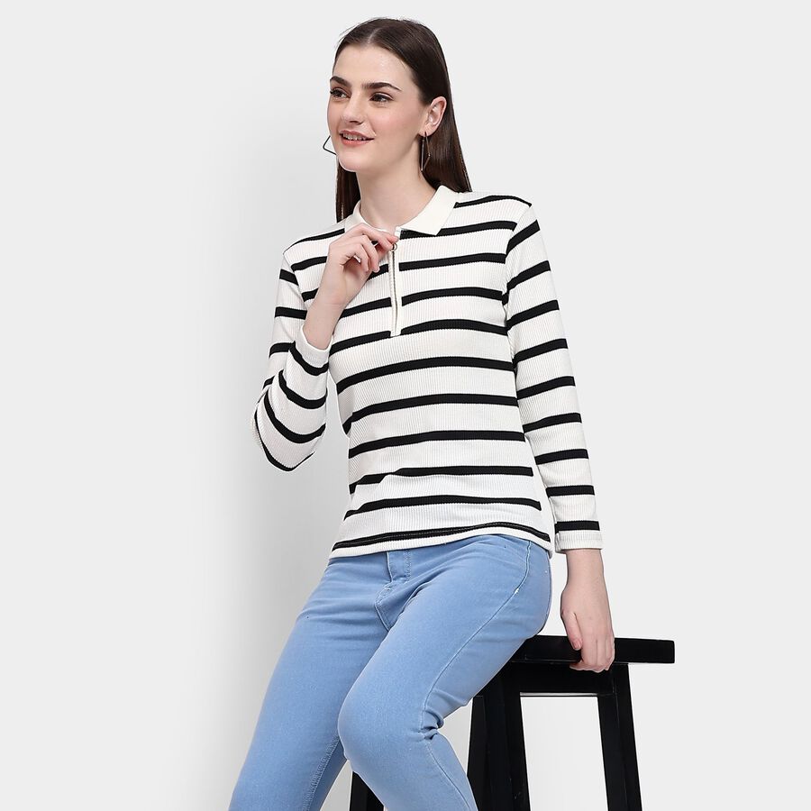 Ladies' Top, Off White, large image number null