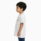 Boys' Half Sleeves T-Shirt, सफ़ेद, small