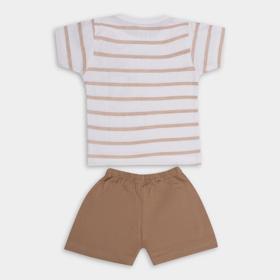 Infant Boys' 100% Cotton Baba Suit , भूरा, large image number null