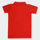 Boys' 100% Cotton Half Sleeves T-Shirt , Red, small image number null