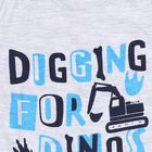 Infants Light Heather Grey Cotton Round Neck Casual Vest, Melange Light Grey, small image number null