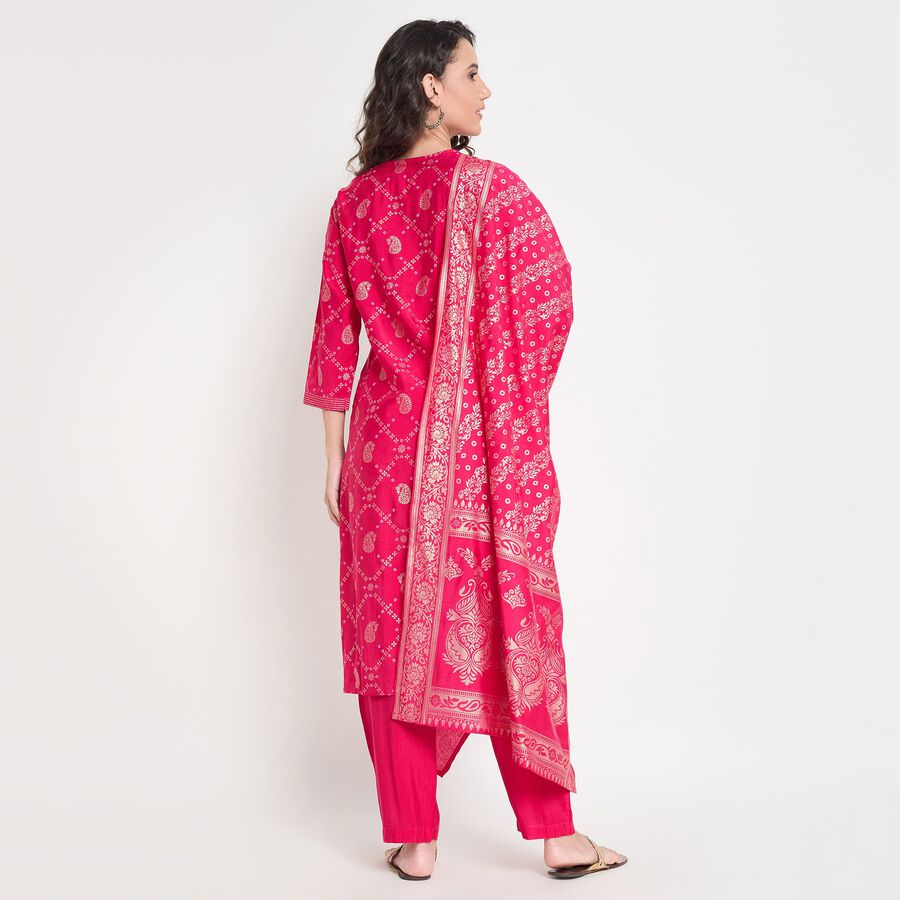 Ladies' Ethnic Set, रानी (फ्यूशिया), large image number null