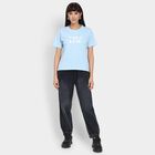 Ladies' Round Neck T-Shirt , हल्का नीला, small image number null